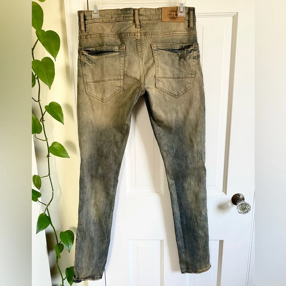 Jordan Craig Ross Distressed Skinny Jeans Men’s Size 28x32 Desert Storm Wash